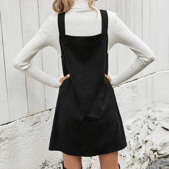 Minimalist preppy Corduroy Overall Dress (Without Top) 💙 - Picture 2 of 2